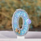 Blue Shell Glitter Number Birthday Candles Numeral Birthday Candles Cake Numeral Candles Number 0-9 Glitter Cake Topper Decoration for Birthday Wedding Anniversary Party Cake Toppers Birthday Wedding Digital Cakes Dessert Decor Birthday Decoration Stevvex