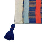 White Striped Backstrap Clutch