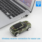 Blue Wireless Optical Mouse Sports Car Shaped Mouse 1600 DPI Office School Mice For Computer And Laptop Comfortable For Every Use Stevvex