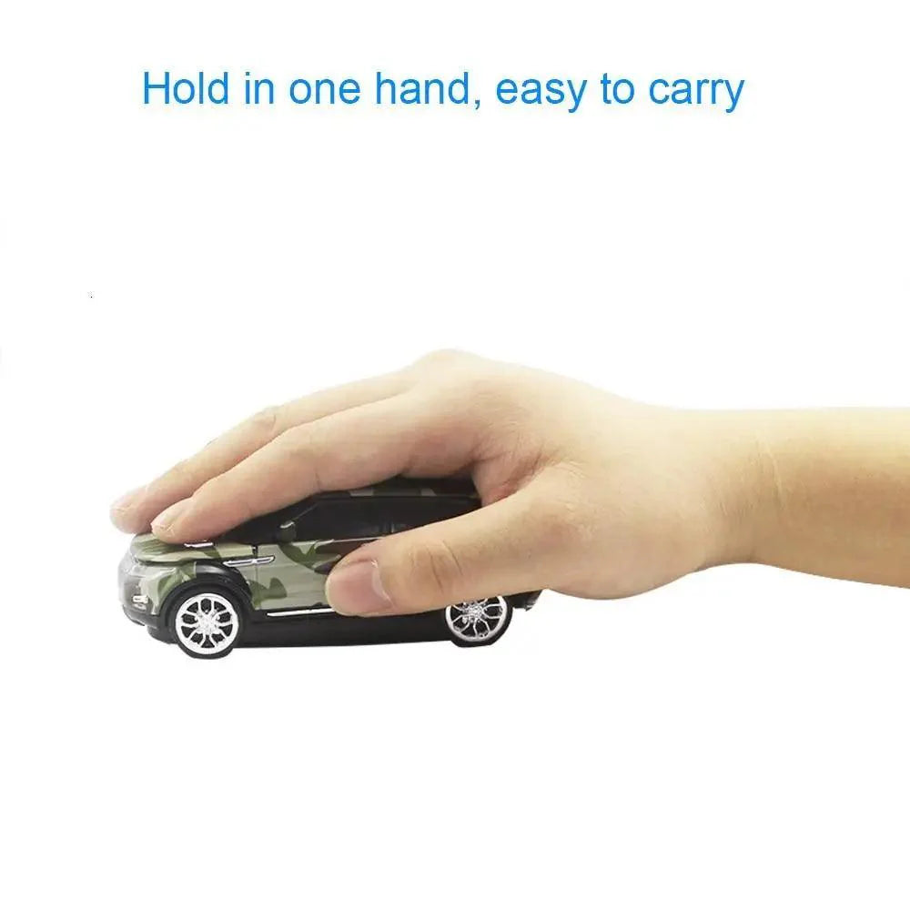 Blue Wireless Optical Mouse Sports Car Shaped Mouse 1600 DPI Office School Mice For Computer And Laptop Comfortable For Every Use Stevvex