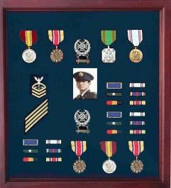 Military Medal Case, Shadow Box photo Holder, Military Medal. The Military Gift Store