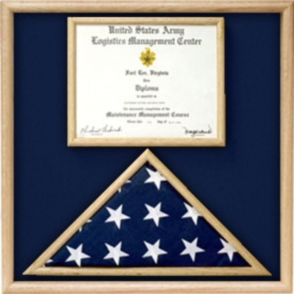 Air Force Flag and certificate Display case. The Military Gift Store