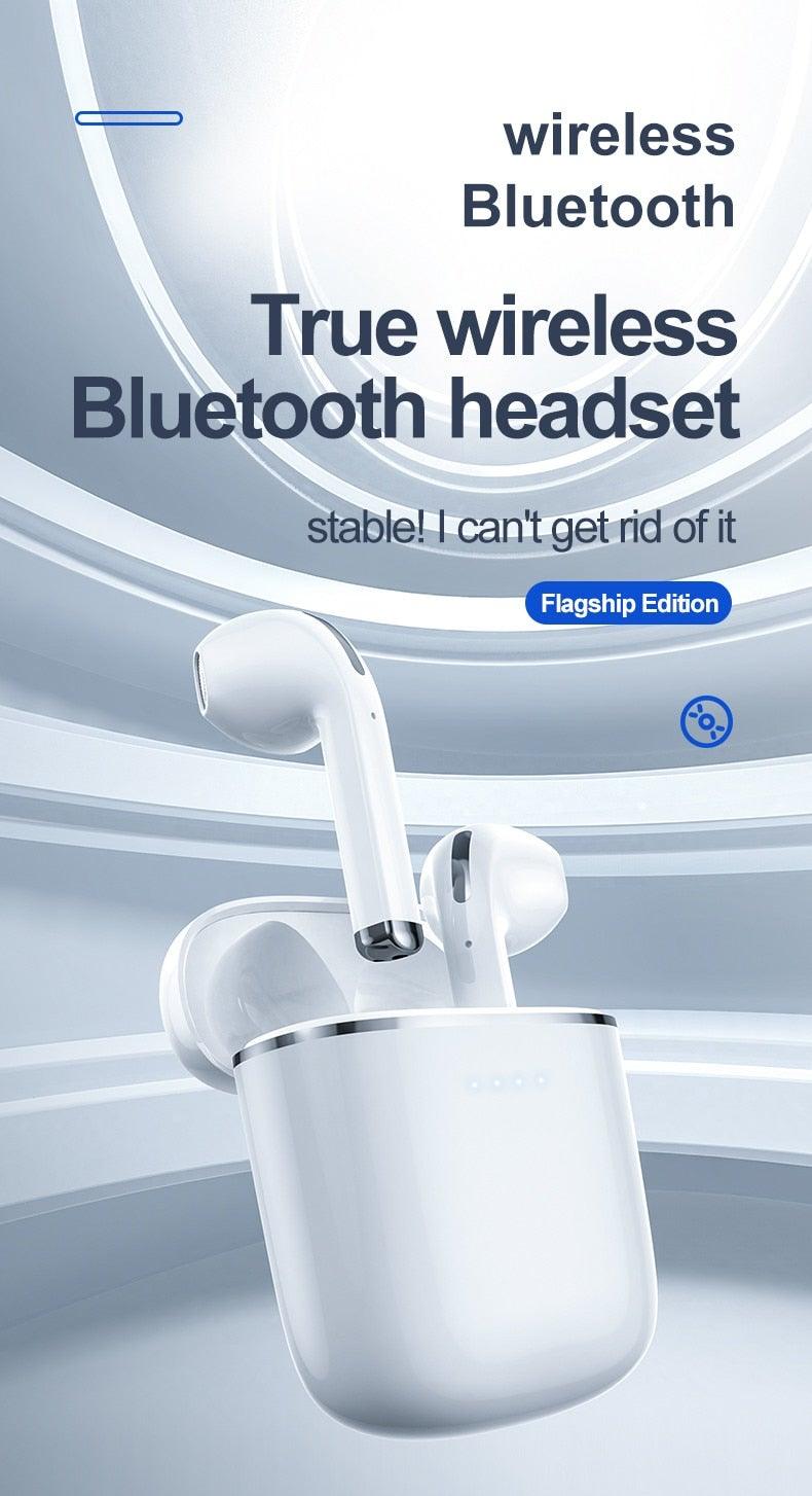 Bluetooth 5.0 Earphones LED Charging Box Wireless Headphone 9D Stereo Sound Sports Waterproof Earbuds Headsets With Microphone Wearable Wireless Clear Calls Music Headphones Immersive Sound 12 Hours Single Playtime HiFi Quality Stereo Sound Stevvex