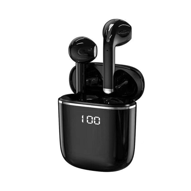 Bluetooth 5.0 Earphones LED Charging Box Wireless Headphone 9D Stereo Sound Sports Waterproof Earbuds Headsets With Microphone Wearable Wireless Clear Calls Music Headphones Immersive Sound 12 Hours Single Playtime HiFi Quality Stereo Sound Stevvex