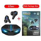 Bluetooth 5.0 Gaming Headset Workout Music Earphones Earbuds With Mic Bass Audio Quality Sound Wireless Headphones Sports Headphones Wearable Sweatproof Easy Pairing Headset For Sport Black Stevvex