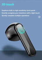 Bluetooth 5.1 Wireless Headphones  Waterproof Sports Workout Earphones With Microphone Bluetooth In Ear Headphones Wireless Headset Quality Deep Bass Soft Earmuffs  Light Weight Built-in Microphone Charging Box 3500mAh Stevvex