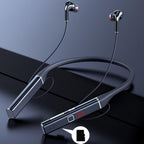 Bluetooth-Compatible Magnetic Neckband Headphone Wireless Earphone Sport Headset Noise Cancelling Microphone Bluetooth Over Ear Headphones, Wireless 5.0/Wired Headset, 55Hrs Playtime, Hi-Fi Stereo Deep Bass, Soft Earmuffs & Light Weight Stevvex