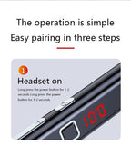 Bluetooth-Compatible Magnetic Neckband Headphone Wireless Earphone Sport Headset Noise Cancelling Microphone Bluetooth Over Ear Headphones, Wireless 5.0/Wired Headset, 55Hrs Playtime, Hi-Fi Stereo Deep Bass, Soft Earmuffs & Light Weight Stevvex