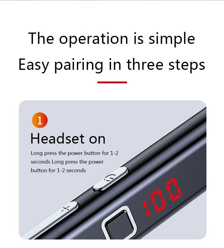 Bluetooth-Compatible Magnetic Neckband Headphone Wireless Earphone Sport Headset Noise Cancelling Microphone Bluetooth Over Ear Headphones, Wireless 5.0/Wired Headset, 55Hrs Playtime, Hi-Fi Stereo Deep Bass, Soft Earmuffs & Light Weight Stevvex