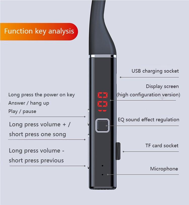 Bluetooth-Compatible Magnetic Neckband Headphone Wireless Earphone Sport Headset Noise Cancelling Microphone Bluetooth Over Ear Headphones, Wireless 5.0/Wired Headset, 55Hrs Playtime, Hi-Fi Stereo Deep Bass, Soft Earmuffs & Light Weight Stevvex