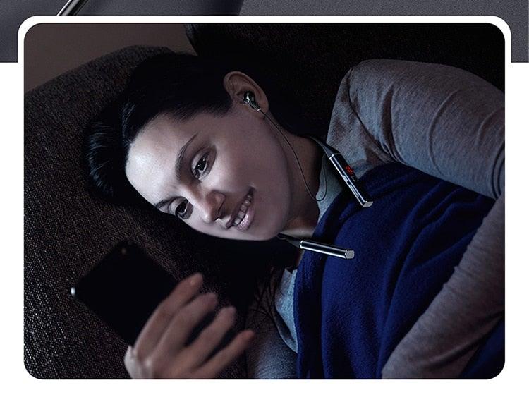 Bluetooth-Compatible Magnetic Neckband Headphone Wireless Earphone Sport Headset Noise Cancelling Microphone Bluetooth Over Ear Headphones, Wireless 5.0/Wired Headset, 55Hrs Playtime, Hi-Fi Stereo Deep Bass, Soft Earmuffs & Light Weight Stevvex