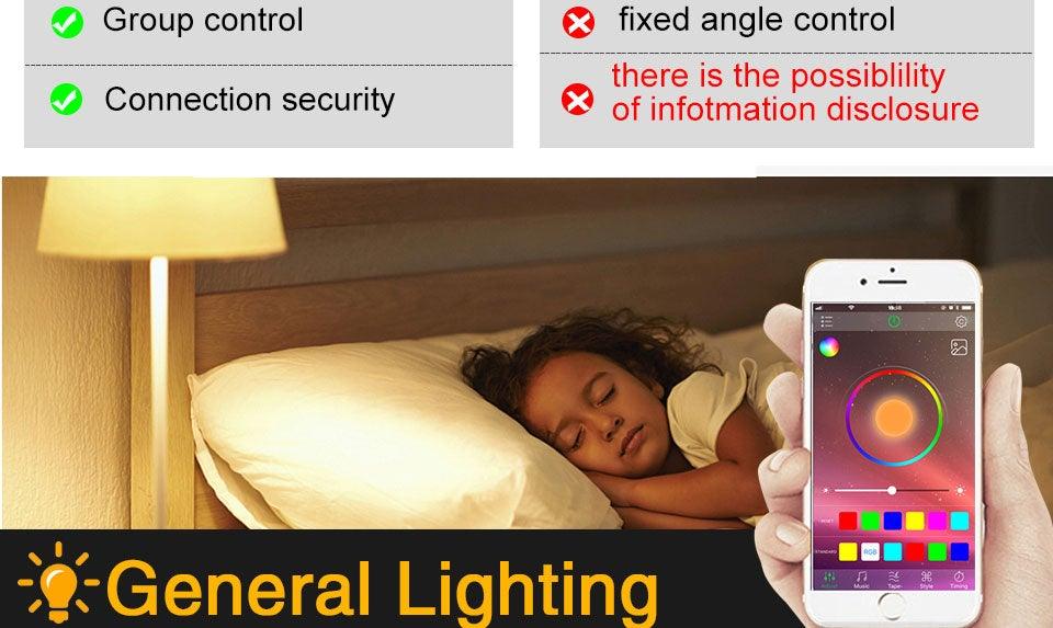 Bluetooth E27 LED Bulb RGB Smart Light Bulbs 15W B22 RGBW RGBWW Lampada Colorful Dimmable Phone APP Control LED Lamp For Home WiFi & Bluetooth 5.0, Compatible w/ Alexa & Google Without Hub, Dimmable, Music Sync, Schedules, Color Changing Light Bulb RGBW Stevvex
