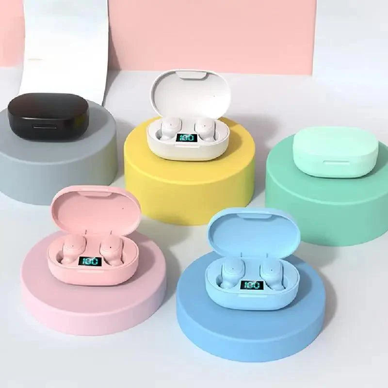Bluetooth Earphone Wireless Ear Buds 5.0 LED Display Button Control Quality Sound Earphones in-Ear Headphones For Workouts And Running Stevvex
