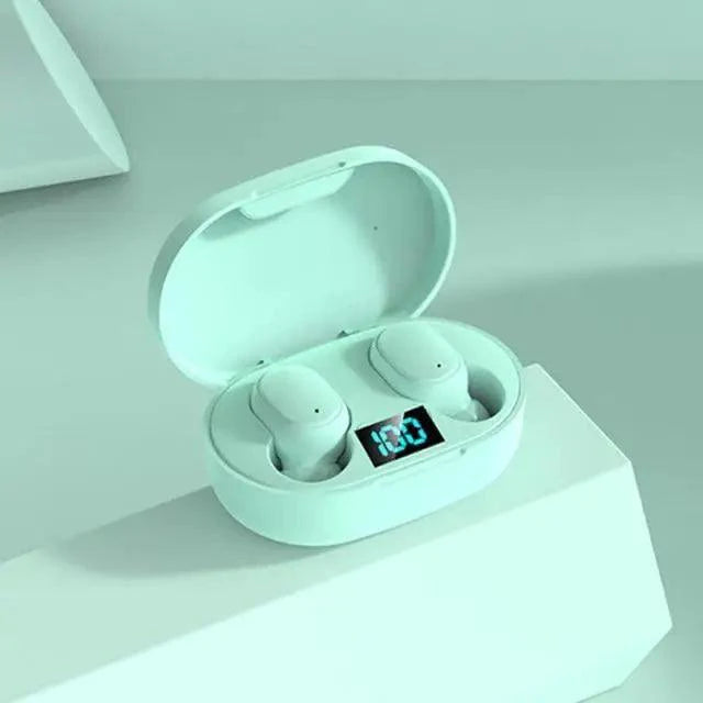 Bluetooth Earphone Wireless Ear Buds 5.0 LED Display Button Control Quality Sound Earphones in-Ear Headphones For Workouts And Running Stevvex