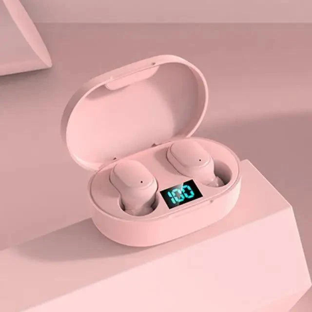 Bluetooth Earphone Wireless Ear Buds 5.0 LED Display Button Control Quality Sound Earphones in-Ear Headphones For Workouts And Running Stevvex