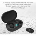 Bluetooth Earphone Wireless Ear Buds 5.0 LED Display Button Control Quality Sound Earphones in-Ear Headphones For Workouts And Running Stevvex