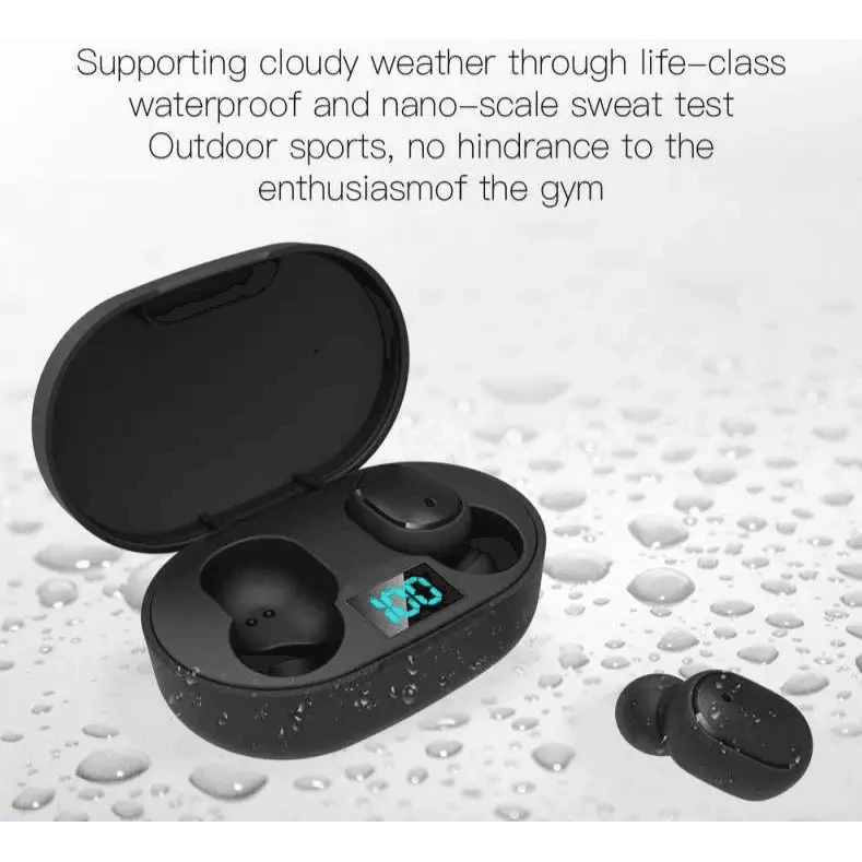 Bluetooth Earphone Wireless Ear Buds 5.0 LED Display Button Control Quality Sound Earphones in-Ear Headphones For Workouts And Running Stevvex