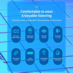 Bluetooth Earphones Wireless Headphones With Microphone Sports Waterproof Touch Control Wireless Headsets Earbuds Phone Updated Design with Industry Leading Sound & Improved Comfort, Long Wireless Range, Stevvex
