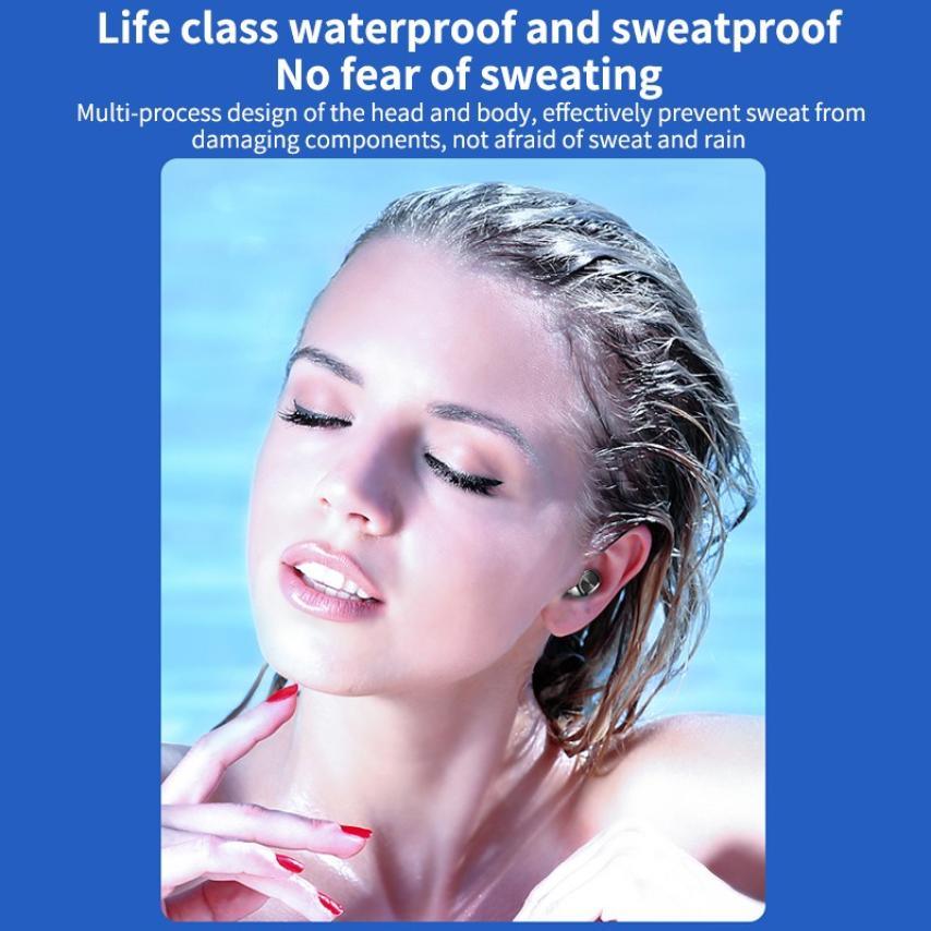 Bluetooth Earphones Wireless Headphones With Microphone Sports Waterproof Touch Control Wireless Headsets Earbuds Phone Updated Design with Industry Leading Sound & Improved Comfort, Long Wireless Range, Stevvex