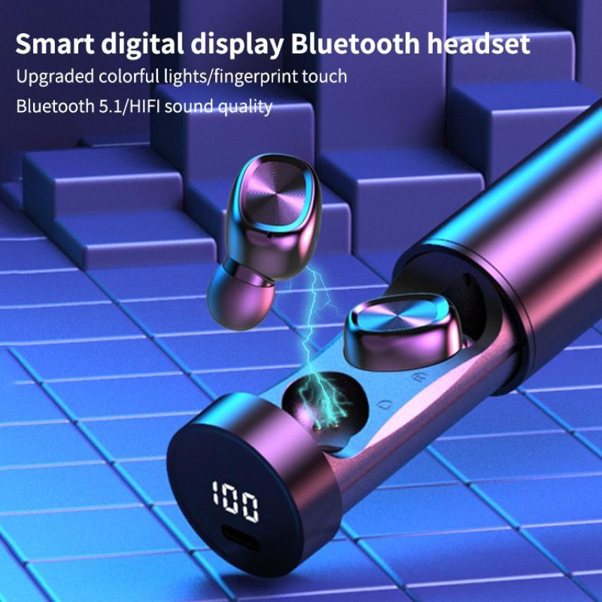 Bluetooth Earphones Wireless Headphones With Microphone Sports Waterproof Touch Control Wireless Headsets Earbuds Phone Updated Design with Industry Leading Sound & Improved Comfort, Long Wireless Range, Stevvex