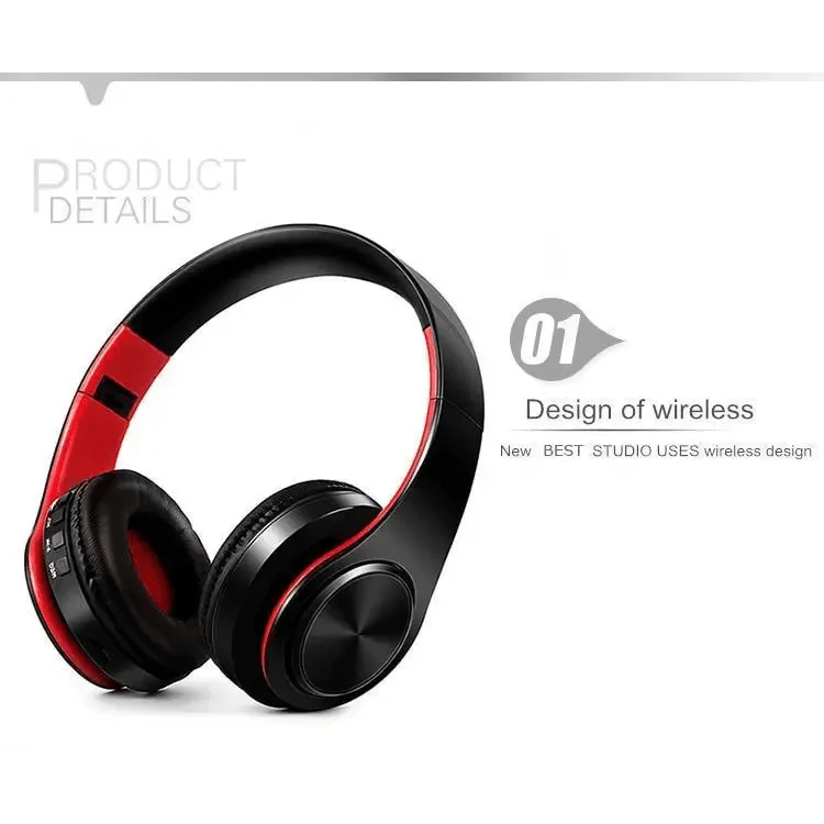 Bluetooth Foldable Earphone Unique Wireless Stereo Headphones Sport Earphone With Microphone Modern Music Headphones Stevvex