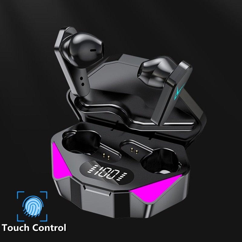Bluetooth Game Headset Mobile Game 65ms Low Latency Chicken Winner True Wireless Earbuds with Mic Gaming Bluetooth Headphones Touch Control  Eating Competitive Stereo Noise Reduction Earphones With Mic Stevvex