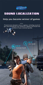Bluetooth Game Headset Mobile Game 65ms Low Latency Chicken Winner True Wireless Earbuds with Mic Gaming Bluetooth Headphones Touch Control  Eating Competitive Stereo Noise Reduction Earphones With Mic Stevvex