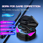 Bluetooth Game Headset Mobile Game 65ms Low Latency Chicken Winner True Wireless Earbuds with Mic Gaming Bluetooth Headphones Touch Control  Eating Competitive Stereo Noise Reduction Earphones With Mic Stevvex