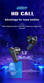Bluetooth Game Headset Mobile Game 65ms Low Latency Chicken Winner True Wireless Earbuds with Mic Gaming Bluetooth Headphones Touch Control  Eating Competitive Stereo Noise Reduction Earphones With Mic Stevvex
