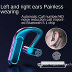 Bluetooth Headset Wireless Earpiece Bluetooth 5.0 Earphones Elegant Business Over Ear Headphones Noise Isolating Wireless Ergonomic Earbuds For Clear Calls Stereo Office Headset With Mic Black Stevvex