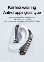 Bluetooth Headset Wireless Earpiece Bluetooth 5.0 Earphones Elegant Business Over Ear Headphones Noise Isolating Wireless Ergonomic Earbuds For Clear Calls Stereo Office Headset With Mic Black Stevvex