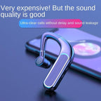 Bluetooth Headset Wireless Earpiece Bluetooth 5.0 Earphones Elegant Business Over Ear Headphones Noise Isolating Wireless Ergonomic Earbuds For Clear Calls Stereo Office Headset With Mic Black Stevvex