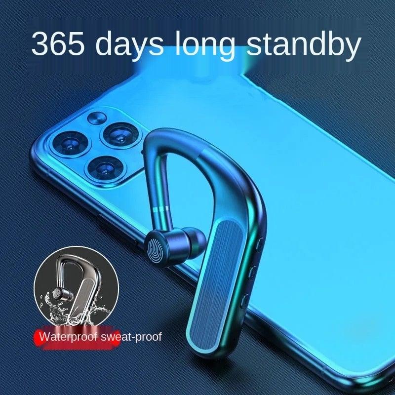 Bluetooth Headset Wireless Earpiece Bluetooth 5.0 Earphones Elegant Business Over Ear Headphones Noise Isolating Wireless Ergonomic Earbuds For Clear Calls Stereo Office Headset With Mic Black Stevvex