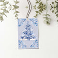 Blue Tree Hanging Air Freshener Car Home Office Scented Ornament Holiday Decor Freshener BandsCo Straps