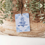 Blue Tree Hanging Air Freshener Car Home Office Scented Ornament Holiday Decor Freshener BandsCo Straps