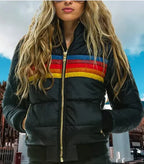 2024 Winter Women's Jacket Hooded Parkas Oversize Pocket Back Velvet Pi-Mart