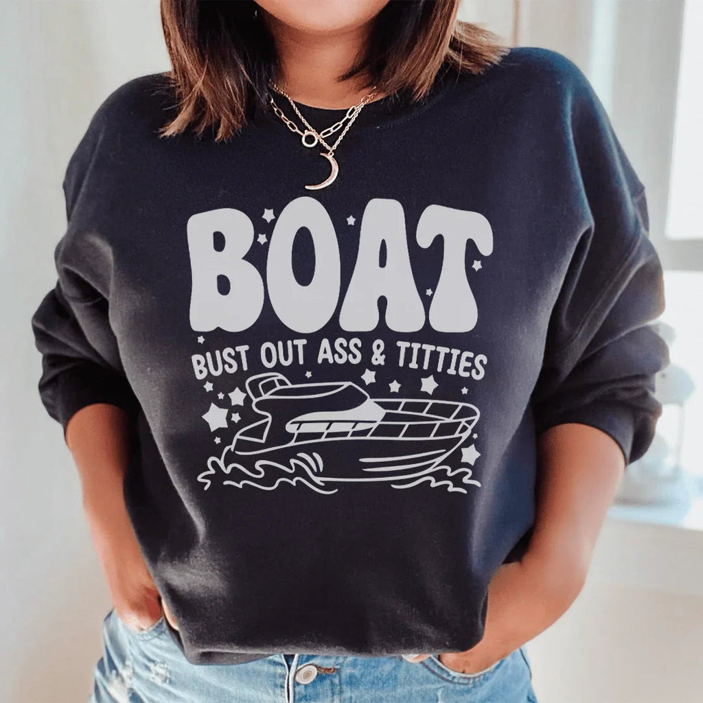 Boat Bust Out Ass Tee Peachy Sunday