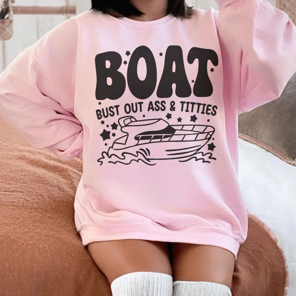 Boat Bust Out Ass Tee Peachy Sunday