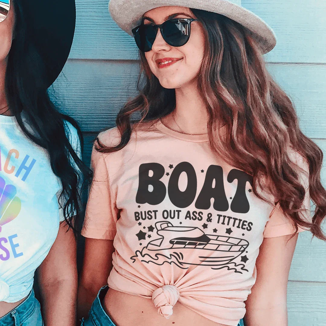 Boat Tee Peachy Sunday
