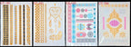 Body Tattoo Art Painting Stickers Glitter Gold Silver Temporary Waterproof Nontoxic Long Lasting Tattoos Stevvex