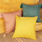 Boho Cotton Linen Pillow Cover 18x18 Decorative Throw Pillow Case