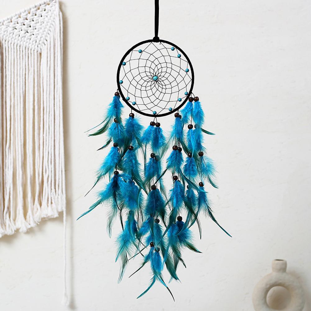 Boho Dream Catcher For Bedroom Feather Pendant National Handmade Beautiful Dream Catcher Wall Hanging Decoration Gift For Girls Room Party Wedding Girls Kids Nursery Bedroom Wall Decor Festival Gift Stevvex