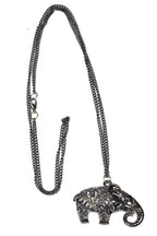 Boho Elephant Pendant Necklace Gold Plated Festival Charm