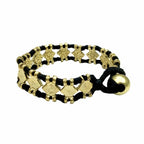 Boho Handwoven Diamond Motif Bracelet Cotton Thread Zinc Alloy Adjustable BandsCo Straps