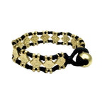 Boho Handwoven Diamond Motif Bracelet Cotton Thread Zinc Alloy Adjustable BandsCo Straps