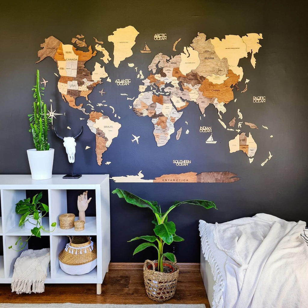 Horizontal Wall Art for Living Room Enjoy The Wood