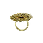 Bombshell Honeycomb Ring Recycled Brass Bullet Casing Handcast Cambodia BandsCo Straps
