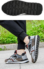 New Luxury Leather Sport Shoes Man Sneakers Running Shoes Men Tennis Male Walking Footwear Trendy Fitness Casual Mens Comfortable Walking Mans Trendy Slip On Sport Sneakers Stevvex