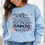 Bonfires Flannels Football Cider Pumpkins Hocus Pocus Sweatshirt Peachy Sunday