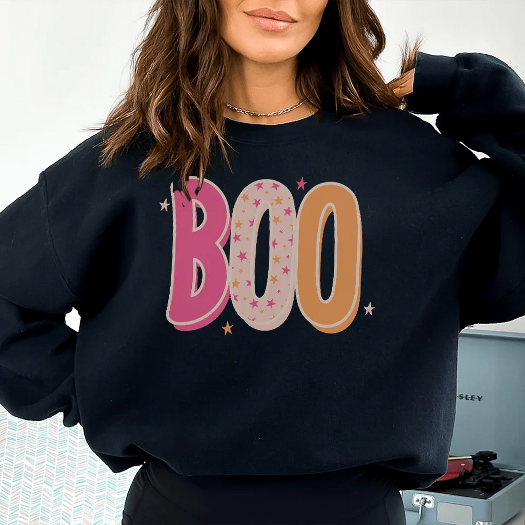 Boo Sweatshirt Peachy Sunday
